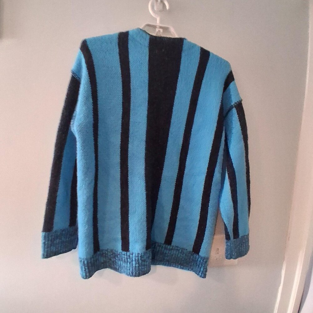 Free People nwt State Side Cardigan womens XS oversized striped Laguna - Picture 5 of 5